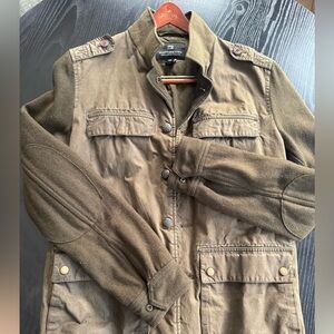 Scotch & Soda Military Field Jacket- wool and waxed cotton